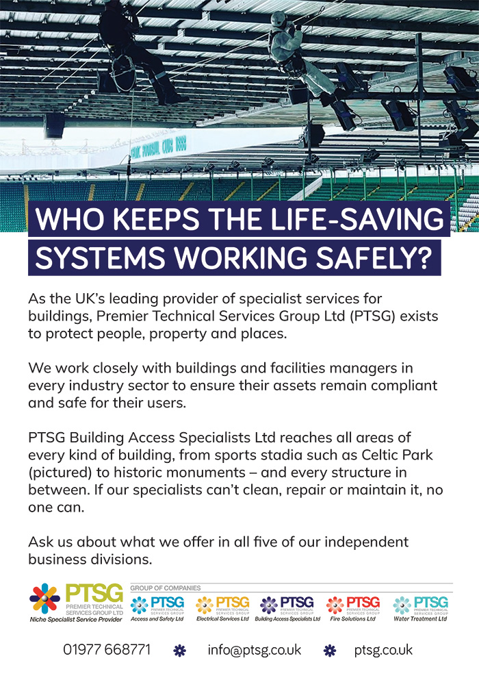 PTSG - as the UK's leading provider of specialist services for buildings, Premiert Techical services Group Ltd (PTSG) exists to protect people, property and places.