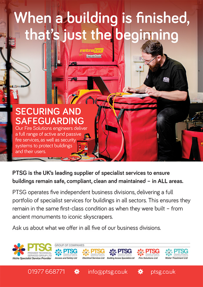 PTSG is the UK's leading supplier of specialist services to ensure buildings remain safe, compliant, clean and maintained - in ALL areas.