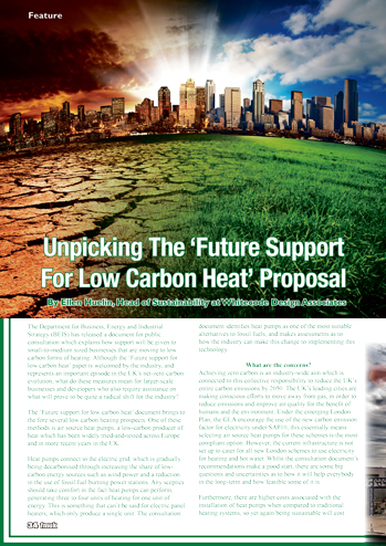 Unpicking The ‘Future Support For Low Carbon Heat’ Proposal page 1