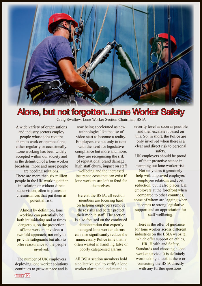 Alone But Not Forgotten… Lone Worker Safety