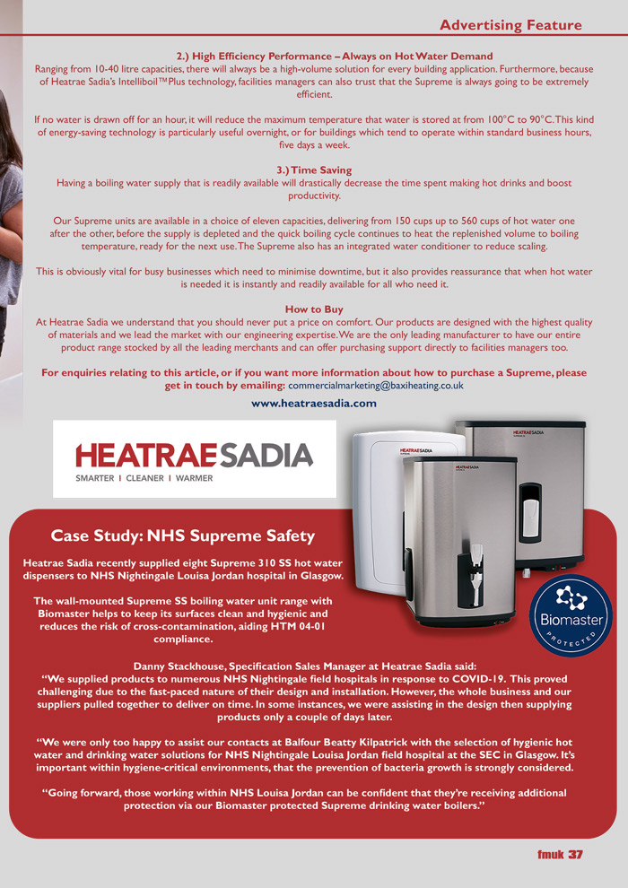 Three Reasons to Specify the Heatrae Sadia Supreme Range of Hot Water Dispensers, page 2