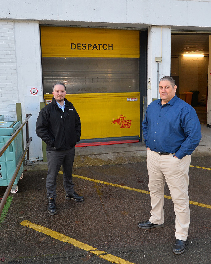 Mike Waters, Technical Sales Engineer for Union Industries, (left) and Steve Cannon, Contract Services Leader at Pharmaron UK Ltd (right)