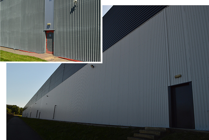Cladding Coatings work is first rate on both walls and doors