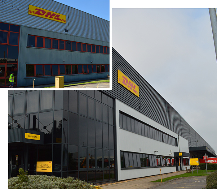 Cladding Coatings work at DHL's Bardon Hill site 