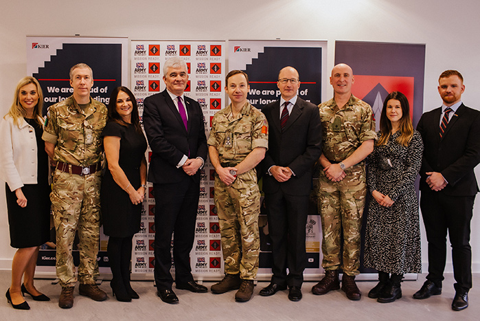 Kier managers and members of the Armed Forces