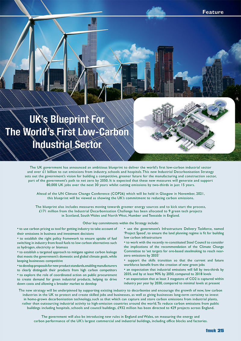 UK’s Blueprint For The World’s First Low-Carbon Industrial Sector