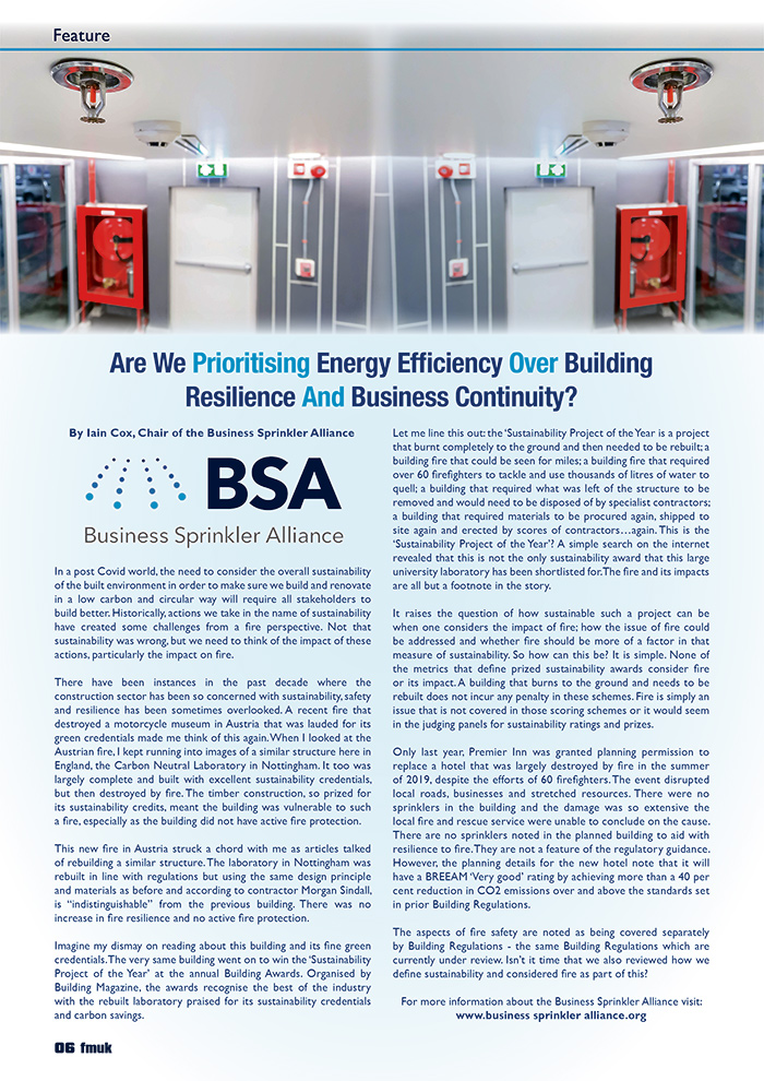 Are We Prioritising Energy Efficiency Over Building Resilience And Business Continuity?
