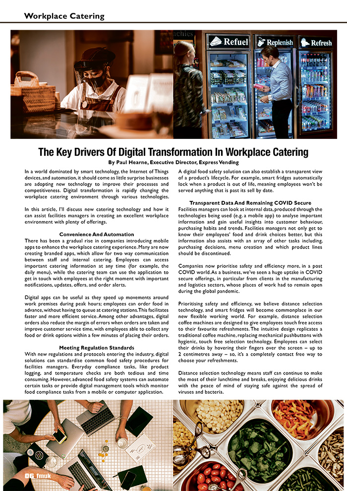 The Key Drivers Of Digital Transformation In Workplace Catering
