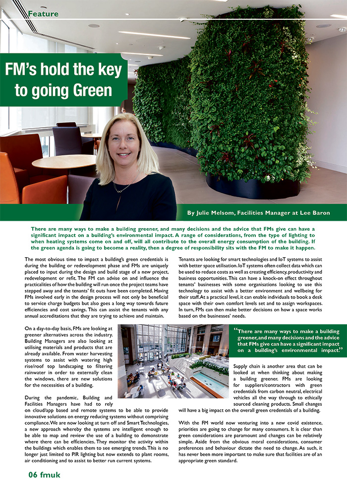 FM's Hold The Key To Going Green