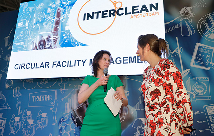 Two hosts at Interclean