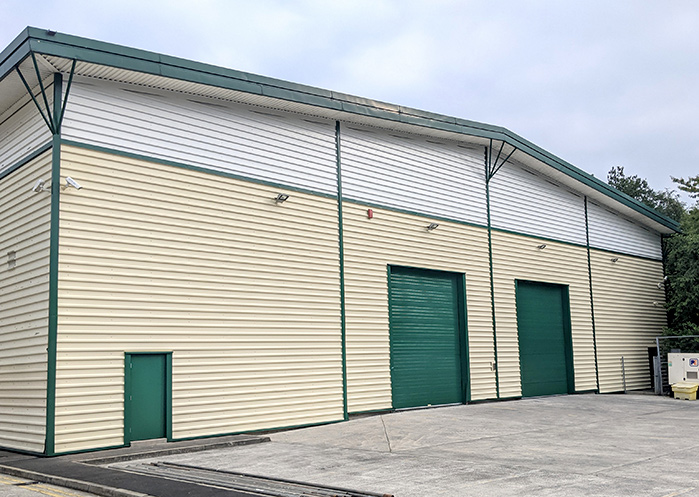 The completed work at Synertec Warrington, by Cladding Coatings