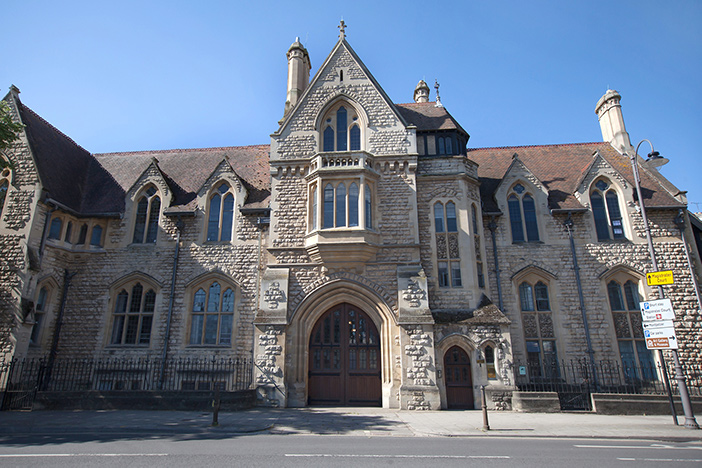 The front entrance to Cheltenham Ladies College