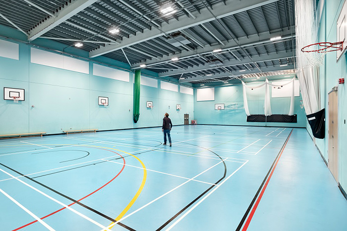 A sports hall at The Swan School