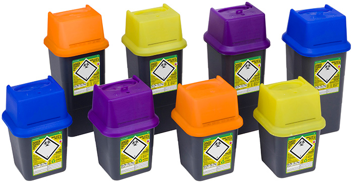 Sharpsafe's 7 and 4 range made from recycled materials available from phs group