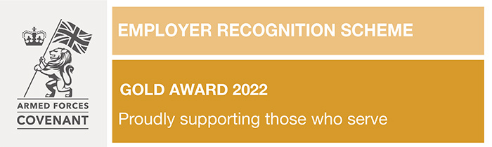 Employer Recognition Scheme Gold Banner 2022