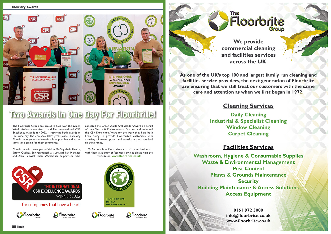 Two Awards In One Day For Floorbrite!