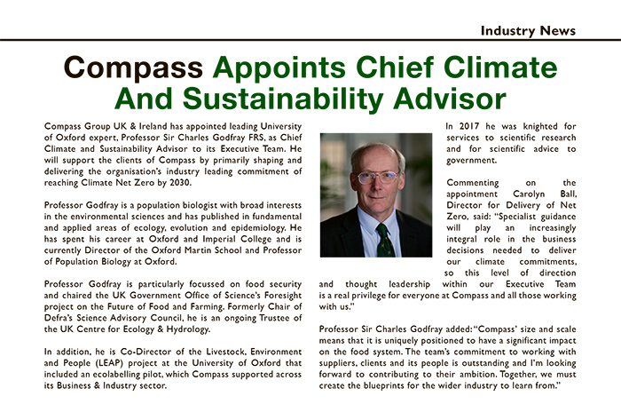 Compass Appoints Chief Climate And Sustainability Advisor