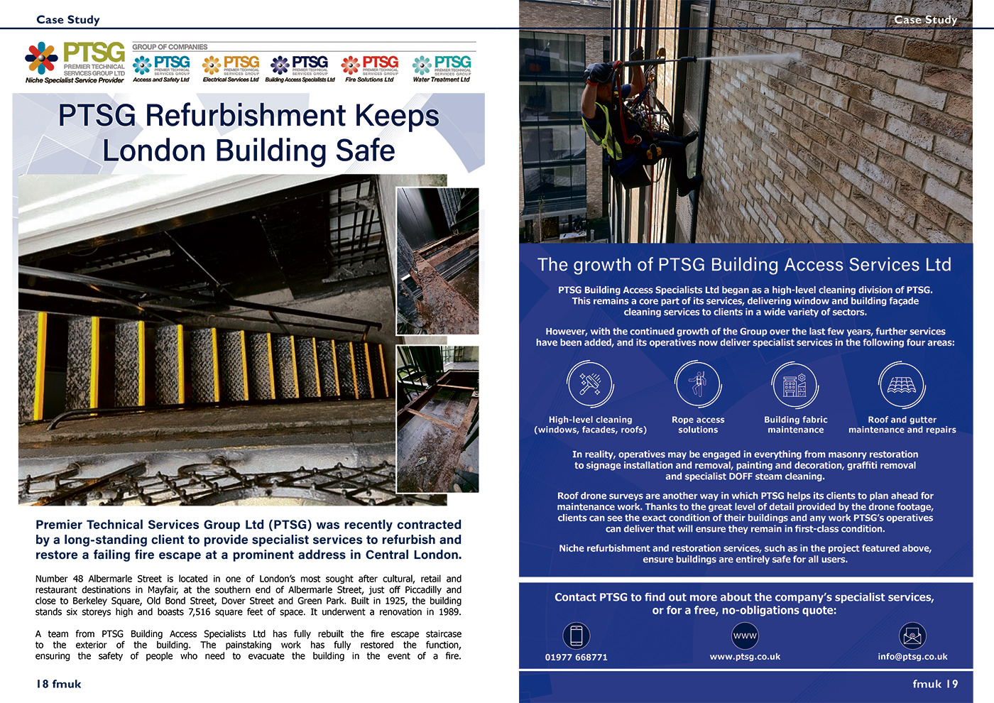 PTSG Refurbishment Project Keeps London Building Safe