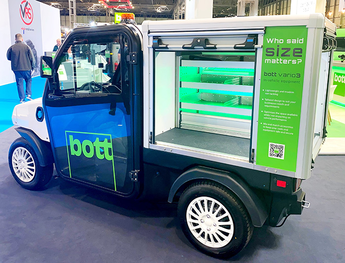 Bradshaw EV to showcase its freshly installed Bott racking system on its Goupil G2 utility vehicle