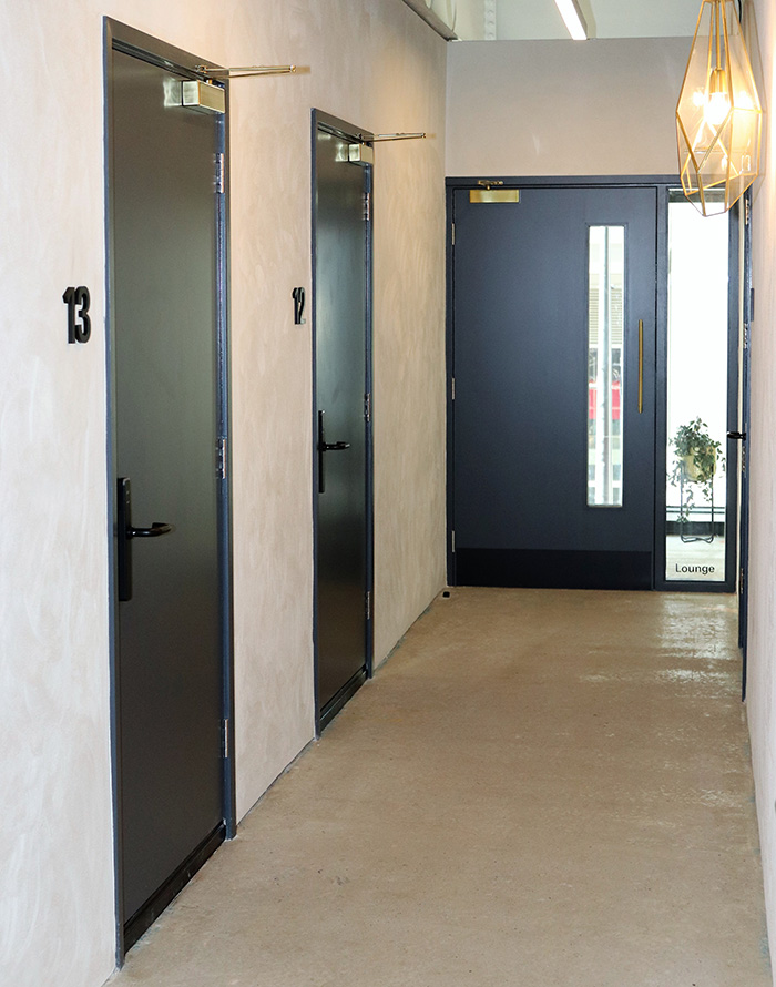 Enfield Speciality Doors supplied 55 high-spec door assemblies to Qube East studio