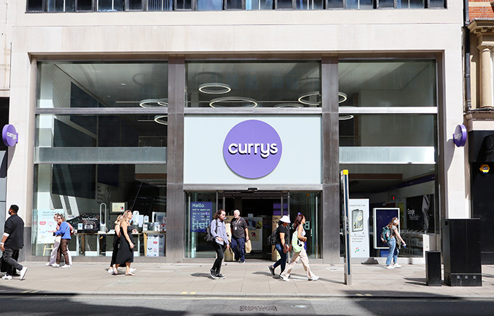 Currys store on a high street