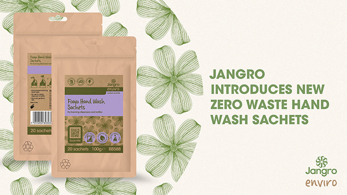 Jangro's new zero-waste hand wash sachets