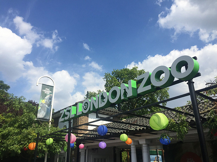 The entrance to London Zoo