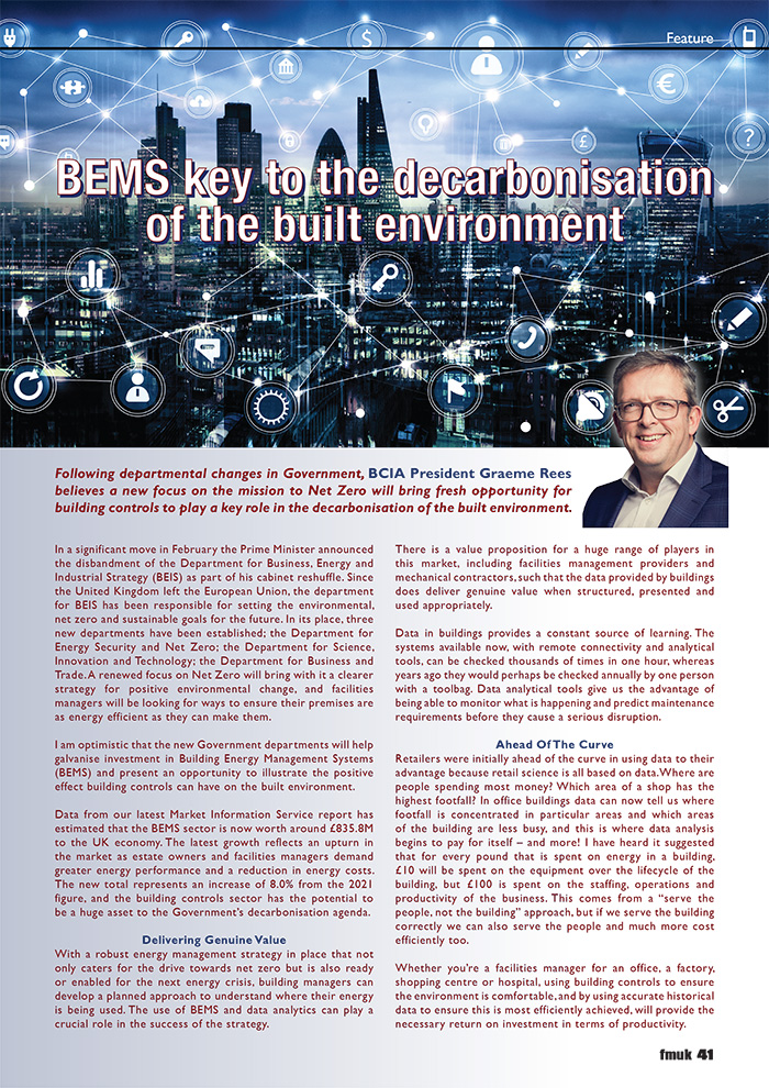 BEMS Key To The Decarbonisation Of The Built Environment