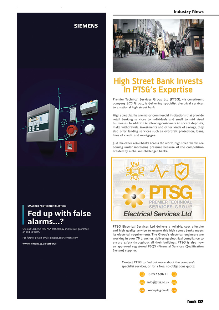 High Street Bank Invests In PTSG’s Expertise