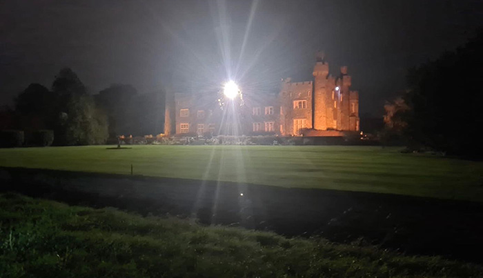 Luceco Lights Up Luttrellstown Castle at night